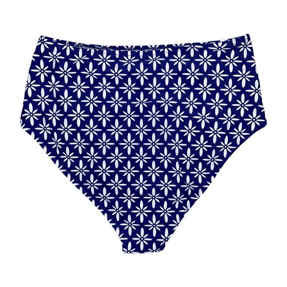 NWT Cupshe High Waist Rise Floral Swimsuit Bikini Tankini Bottoms Womens Large - Picture 4 of 7